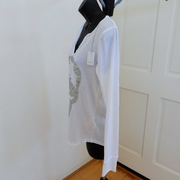 Zadig & Voltaire ‼️SALE‼️ - Metallic Skull T-Shirt - NWT - Picture 4 of 8